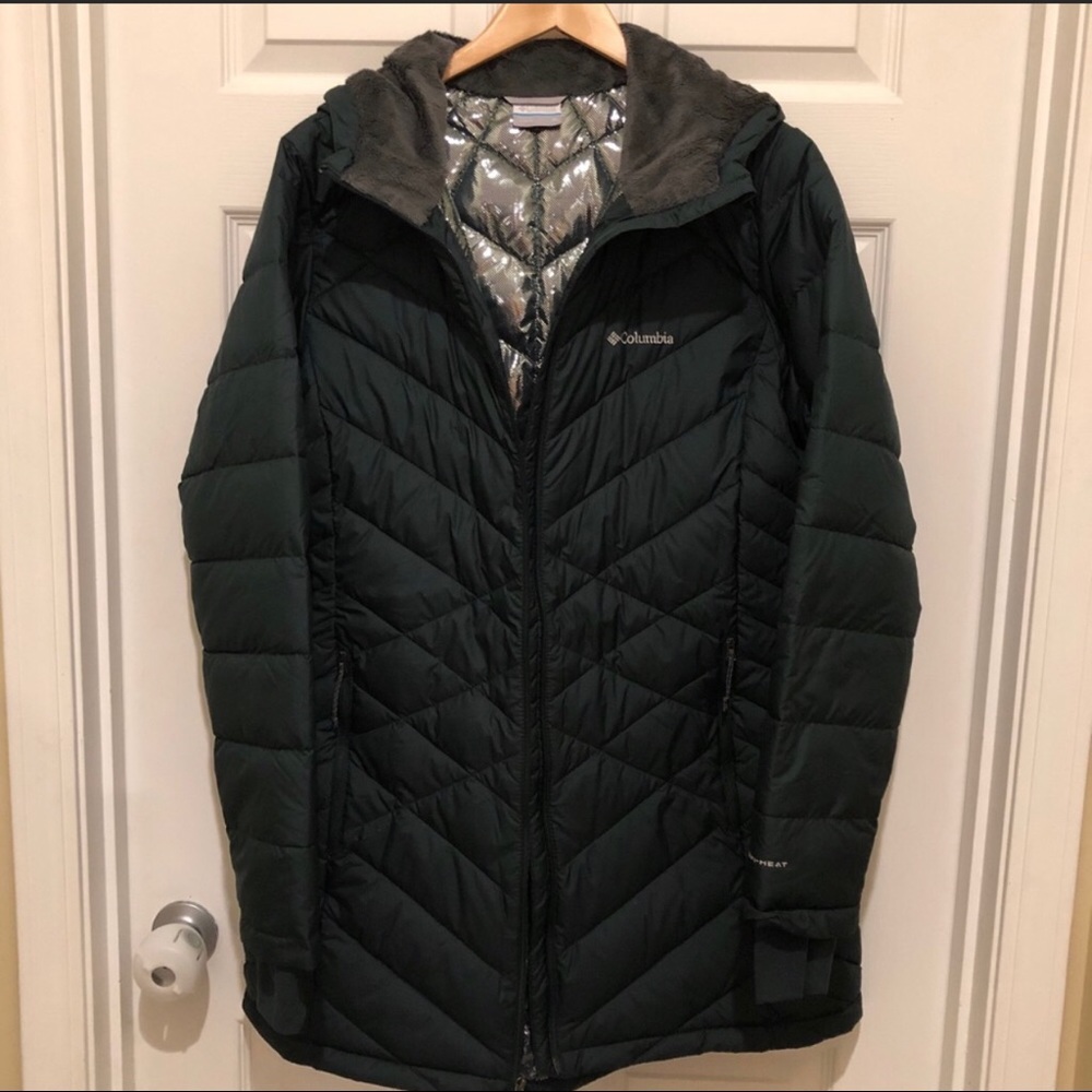 Columbia Heavenly Hooded Omni- Heat Long Jacket